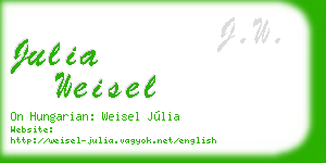 julia weisel business card