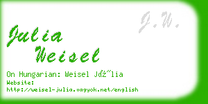 julia weisel business card